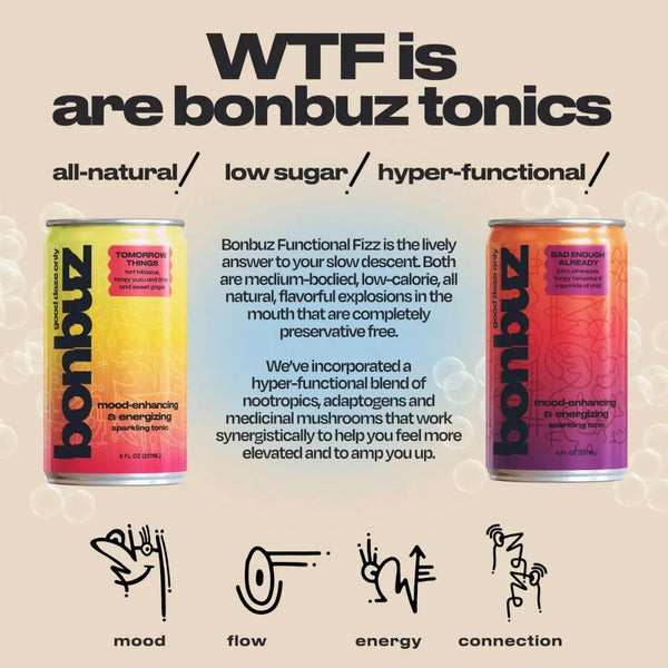 Bonbuz 'Bad Enough Already' Ready to Drink Tonic (4 Pack)