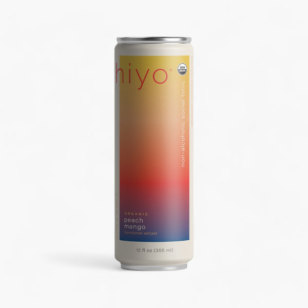 hiyo Peach Mango Social Tonic (Ready to Drink 4 Pack)
