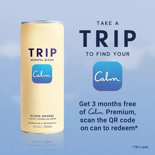 TRIP Mindful Blend Blood Orange Sparkling Botanical Functional