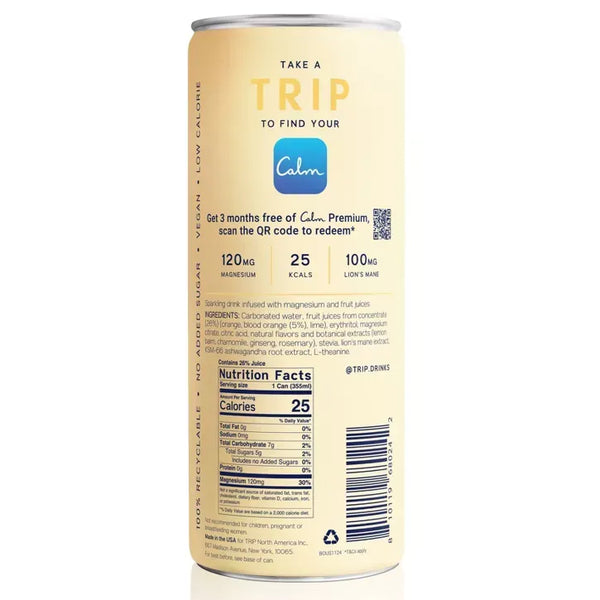 TRIP Mindful Blend Blood Orange Sparkling Botanical Functional