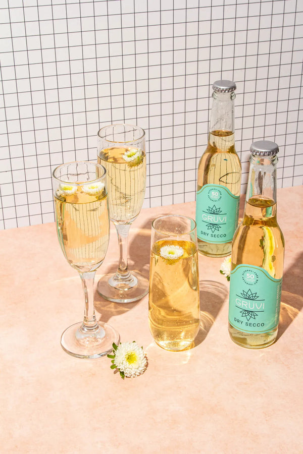 Grüvi Dry Secco Non-Alcoholic Prosecco (4 Pack)