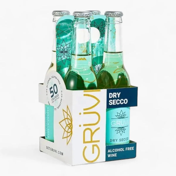Grüvi Dry Secco Non-Alcoholic Prosecco (4 Pack)