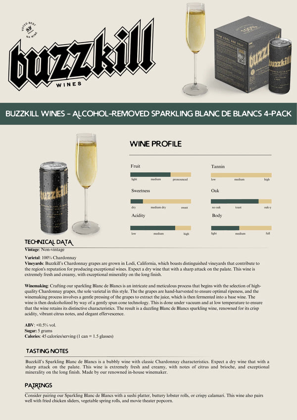 Buzzkill Blanc de Blancs (4 Pack)