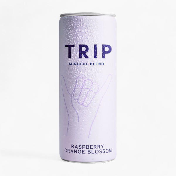 TRIP Mindful Blend Raspberry Orange Blossom Sparkling Botanical Functional