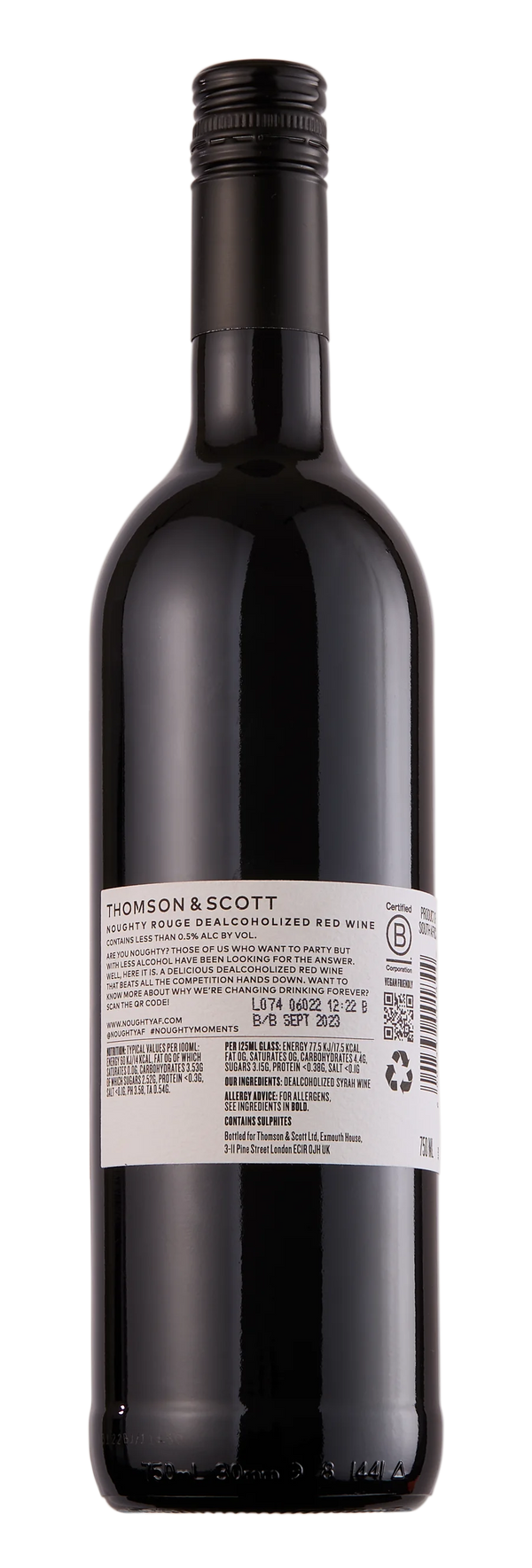 Noughty Non-Alcoholic Rouge Syrah