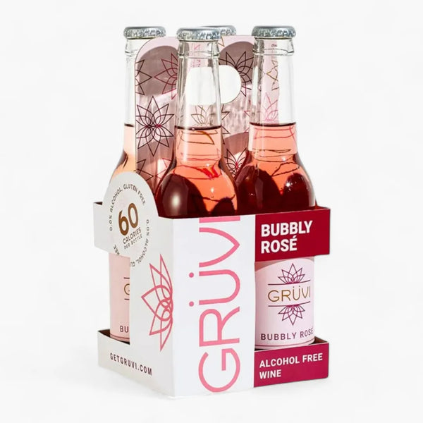 Grüvi Non-Alcoholic Bubbly Rosé (4 Pack)