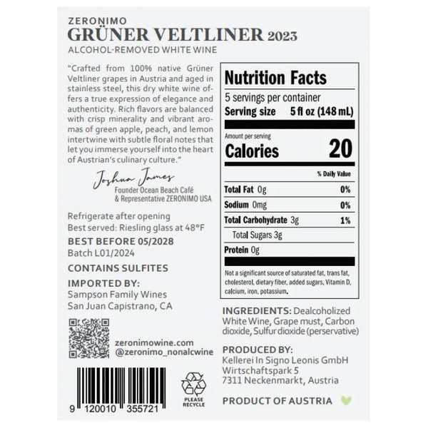 Zeronimo Grüner Veltliner